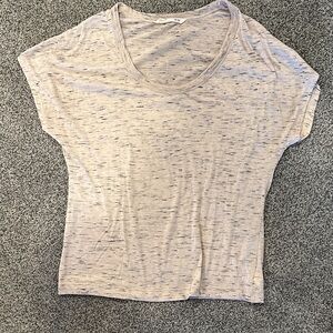 Old Navy Beige Speckled Short Sleeve Tee
